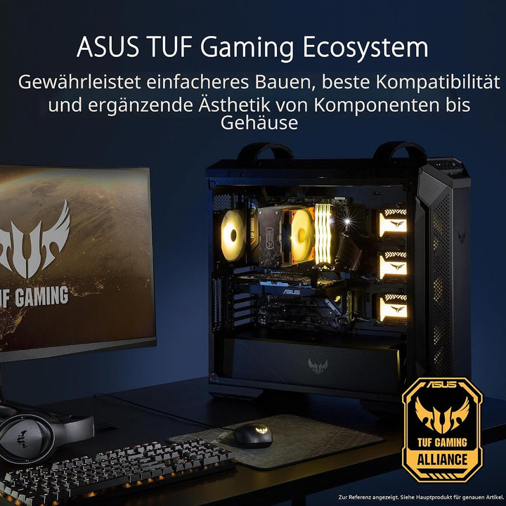ASUS TUF Gaming GT501 White Edition Mid-Tower Computergehäuse für bis zu EATX Motherboards mit 2 x U