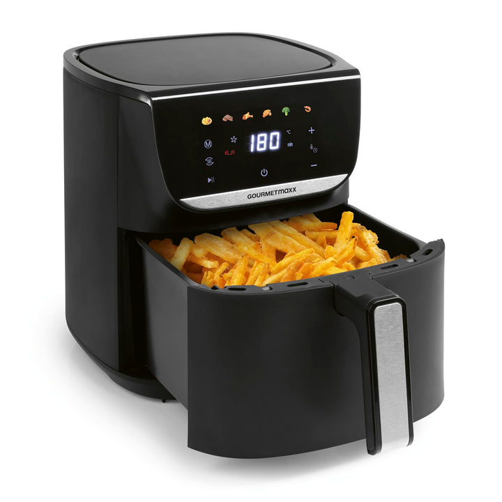 GOURMETmaxx AirGenius Heissluftfritteuse - 5,5 L Airfryer | Fritteuse mit 7 Programmen | Minibackofe