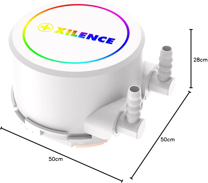 Xilence LQ240.W.ARGB AMD und Intel AiO 240mm Wasserkühlung, 2x 120mm ARGB PWM Lüfter, 300W TDP, tran