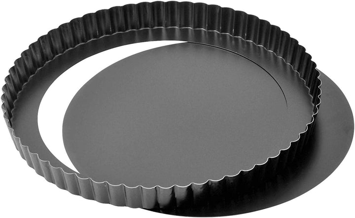 Kaiser Classic Tarteform mit Hebeboden 28 cm, Quicheform antihaftbeschichtet, herausdrückbarer Hebeb