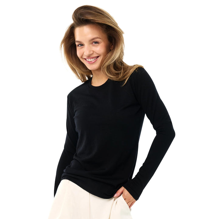 Merino.tech Merino Shirt Damen Langarm – Premium 100% Merino Unterwäsche Damen Langarmshirt, Sportun