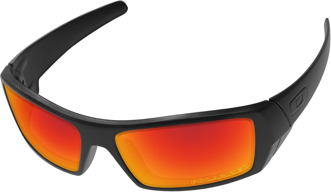 PapaViva Ersatzlinsen für for Oakley Gascan OO9014 Feuerrot - Polarisiert, Feuerrot - Polarisiert