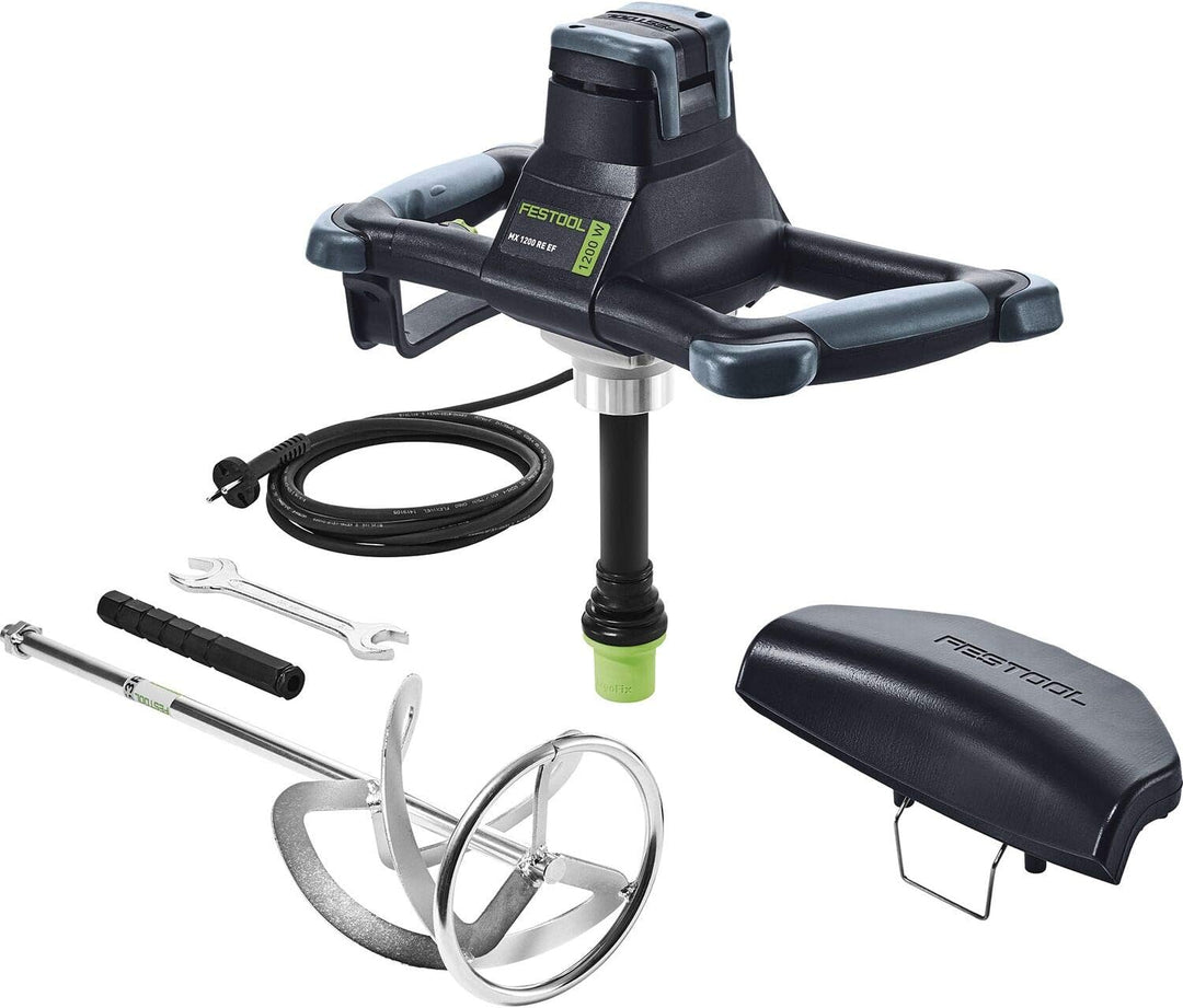 Festool Rührwerk MX 1200 RE EF HS3R (mit Wendelrührer, Adapter, Doppelmaulschlüssel, Absaugung)