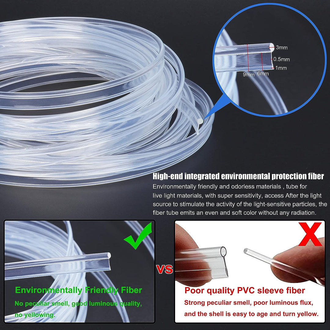 TABEN Auto Umgebungslicht RGB Fernbedienung Dekorative Licht Lampe DIY Refit Flexible Glasfaser Rohr