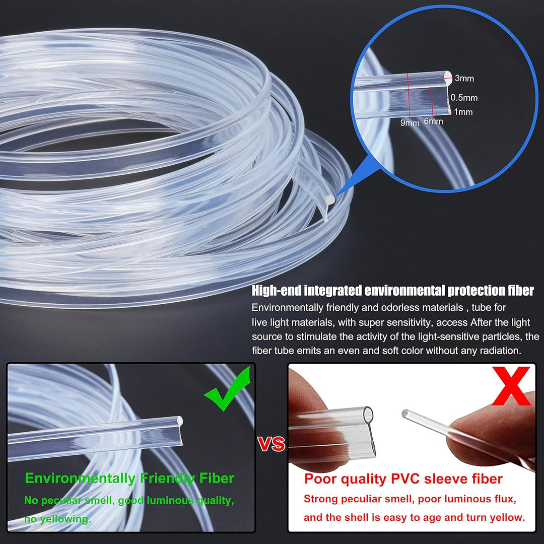TABEN Umgebungslicht APP Control Auto Atmosphäre Licht Lampe Soft DIY Refit 8m Glasfaserband 64 Farb