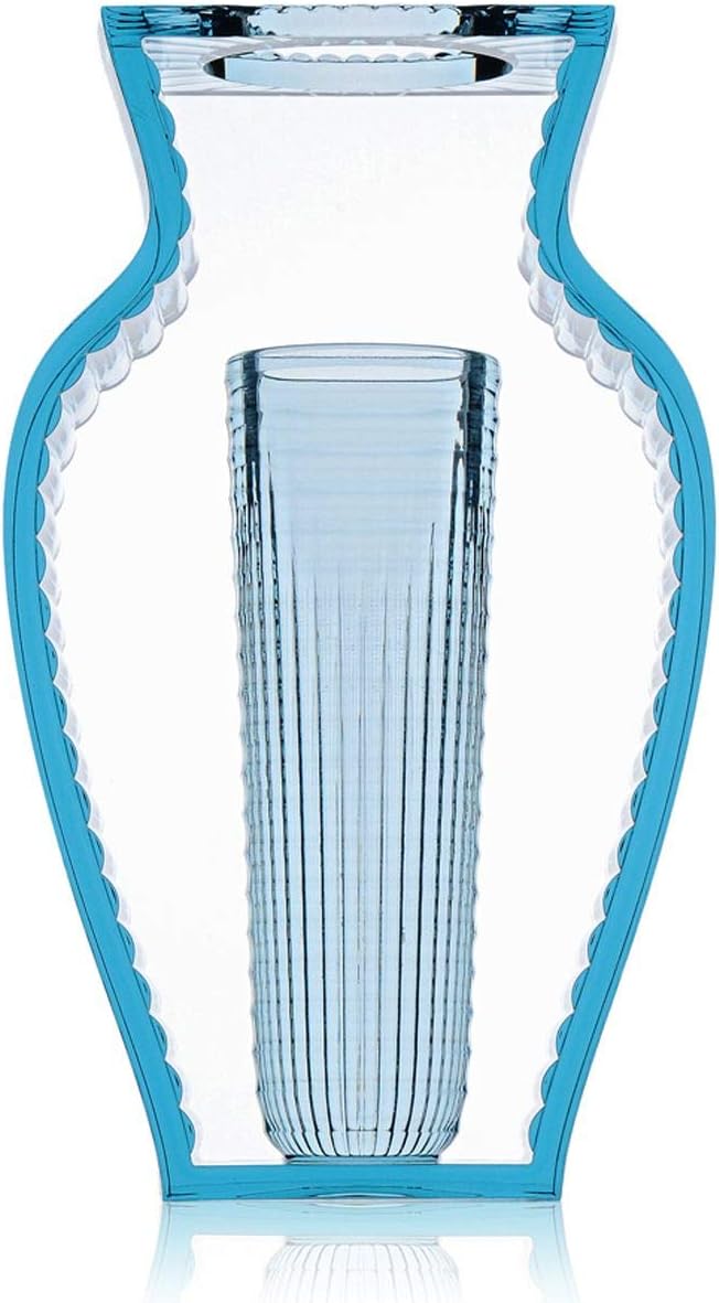 Kartell I Shine, Vasen, Blau Blau Transparent, Blau Transparent