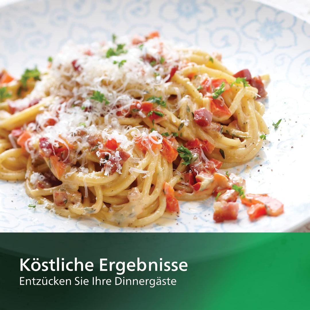 Philips Pastamaker – vollautomatisch, Wiegefunktion, 4 Formaufsätze, weiss/rauchgrau