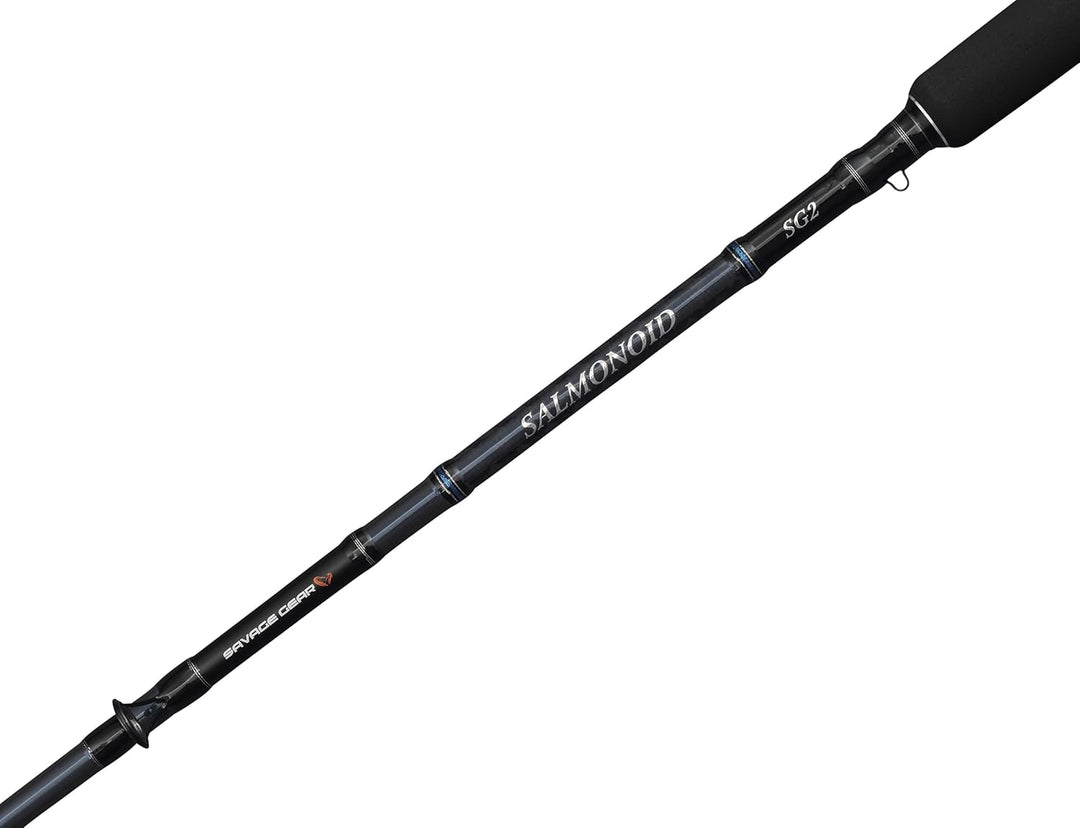 Savage Gear Salmonoid SG2 Schleppangel | Salzwasser-Schleppangel für Lachs und Forelle | 24+30T Carb