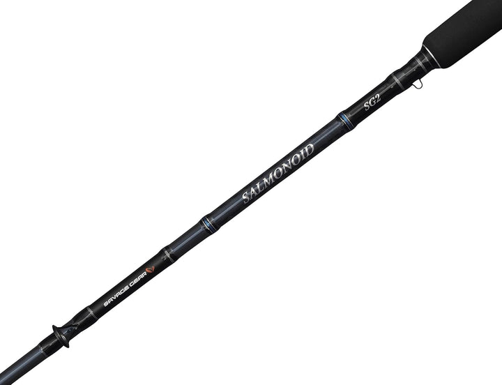 Savage Gear Salmonoid SG2 Schleppangel | Salzwasser-Schleppangel für Lachs und Forelle | 24+30T Carb