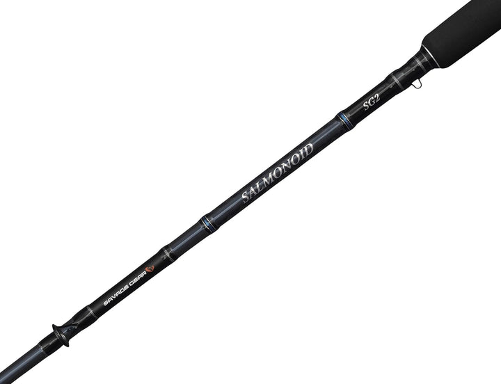 Savage Gear Salmonoid SG2 Schleppangel | Salzwasser-Schleppangel für Lachs und Forelle | 24+30T Carb
