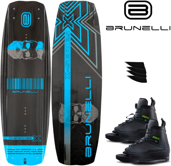 BRUNELLI Carbon Wakeboard Set 138 cm mit Jobe Maze Wakeboardbindung