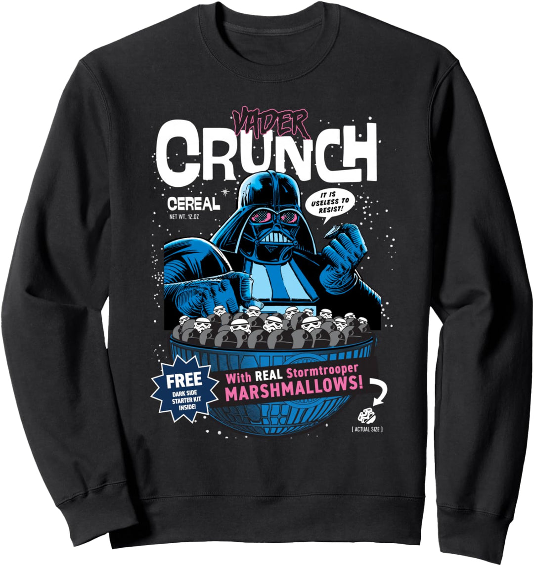 Star Wars Vader Crunch Breakfast Cereal Retro Sweatshirt