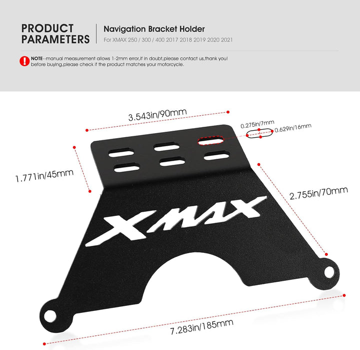 MOLONG Motorräder GPS Navigations Handyhalterhalterung Für X-MAX 250 Xmax 300 Xmax 400 2017-2021