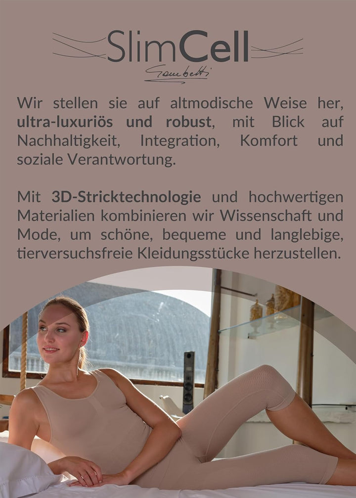 SLIMCELL Anti Cellulite Leggings Damen Draining - Shape Leggings Damen, Mikrofaser Shapewear Bauchwe