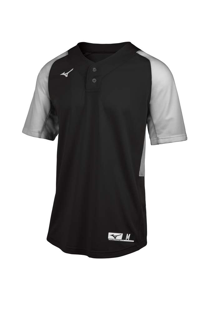 Mizuno Herren Aerolite Adult 2-Button Baseball Jersey Aerolite Erwachsene 2-Knopf-Baseballtrikot S S