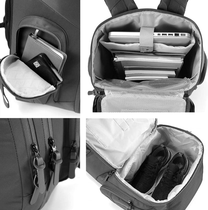Nitro Weekender Alltagsrucksack mit gepolstertem Laptopfach, Schulrucksack, Wanderrucksack inkl. Nas