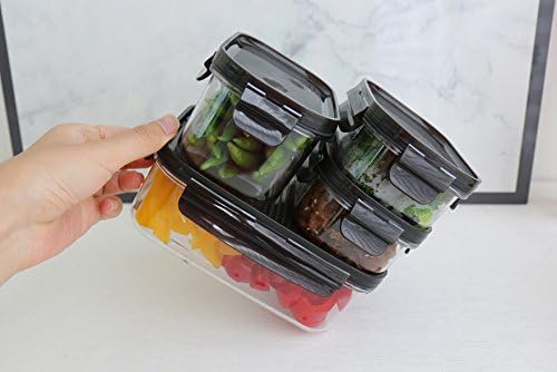 Lock & Lock Vorratsdosen 7er Set BISFREE, bpa frei, luftdicht & antibakteriell - Frischhaltedosen mi