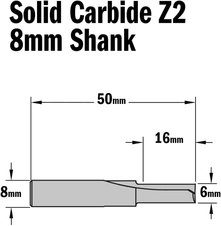 CMT Orange Tools 911.060.11 – Erdbeere gerade HWM (Begriffsklärung) S 8 D 6 x 16