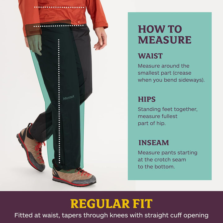 Marmot Damen Wm's PreCip Eco Pant Short, Wasserdichte Regenhose, winddichte Wanderhose, atmungsaktiv