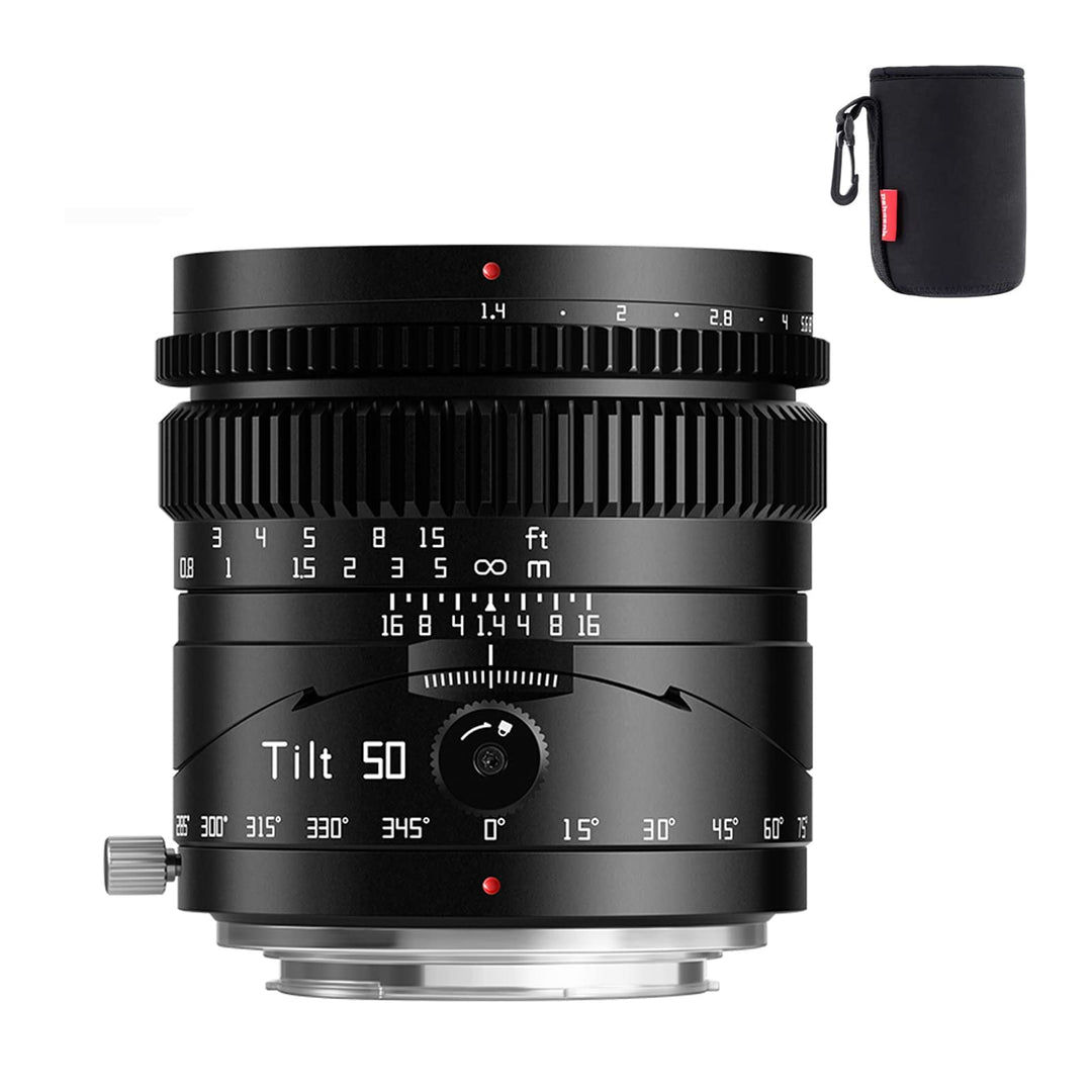 TTartisan 50mm F1.4 Tilt-Objektiv, kompatibel mit Canon RF-Mount spiegellosen Vollformatkameras EOS-