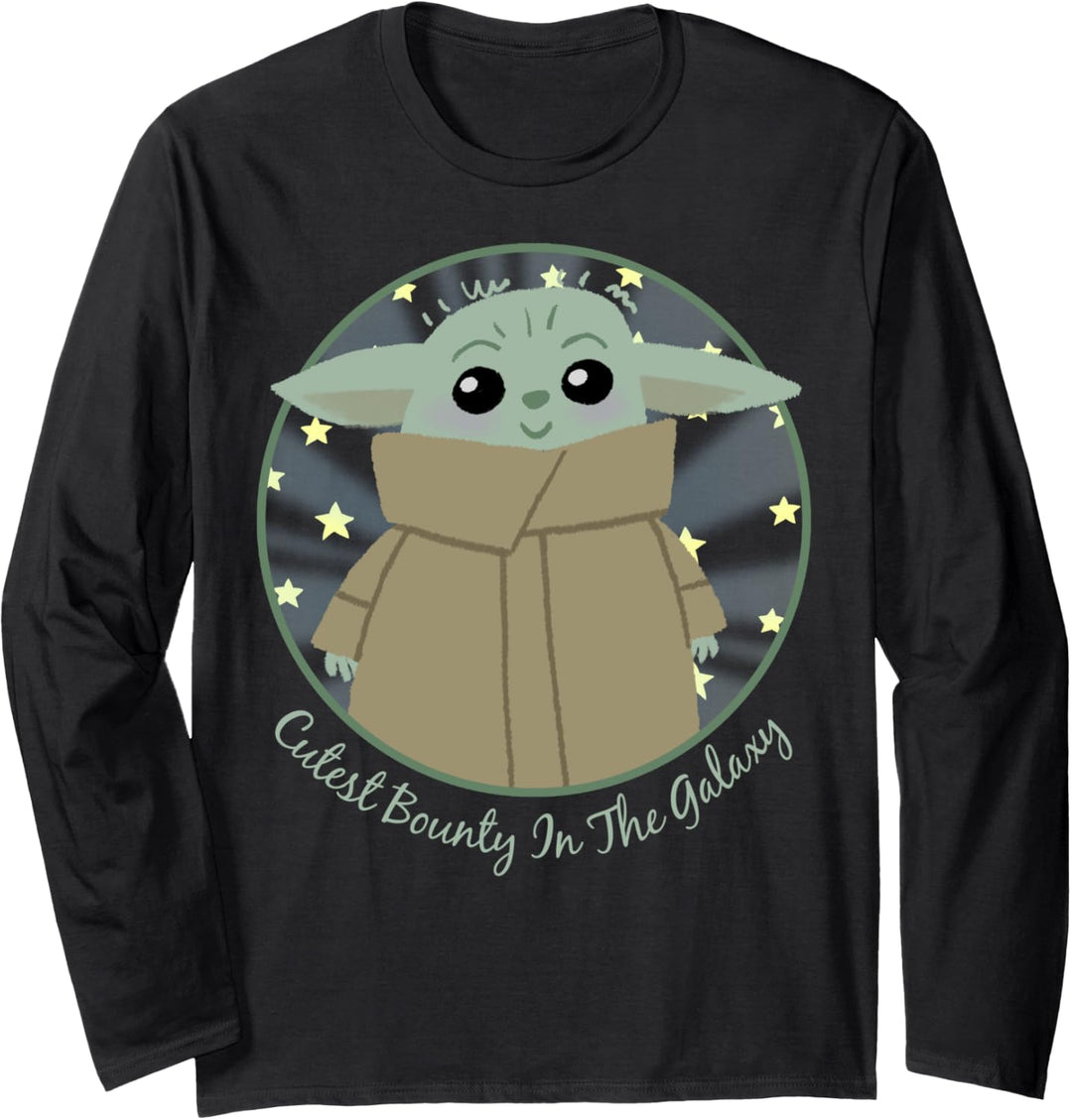 Star Wars The Mandalorian The Child Cutest Bounty Text Langarmshirt