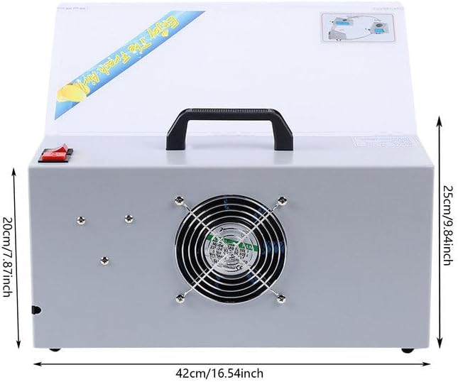 Airbrush Absauganlage, 25W Doppellüfter Airbrush Absauggerät， 4m³/min Abluftvolumen Leise Filteranla