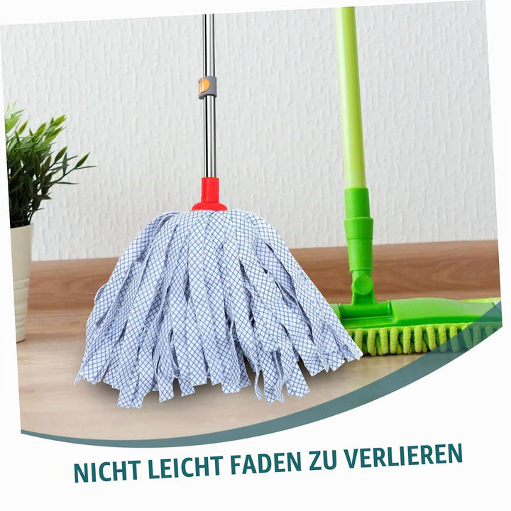 Garneck Wischmopp Ersatzkopf 2 Stück - Mikrofaser Mop Kopf Mit Saugfähigen Wischstreifen Für Effekti