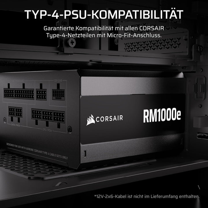 Corsair Elite Premium Typ 4 Einzeln Ummantelte SATA (4 Anschlüsse) Netzteil-Stromkabel – Dreilagiges