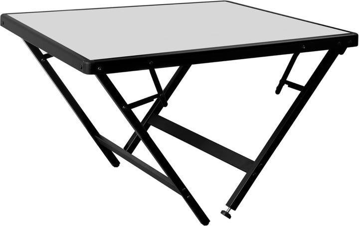 BRUNNER 0406101N Torun 2, Gartentisch mit Aluminiumplatte und klappbaren Beinen aus Stahl, kompakt,