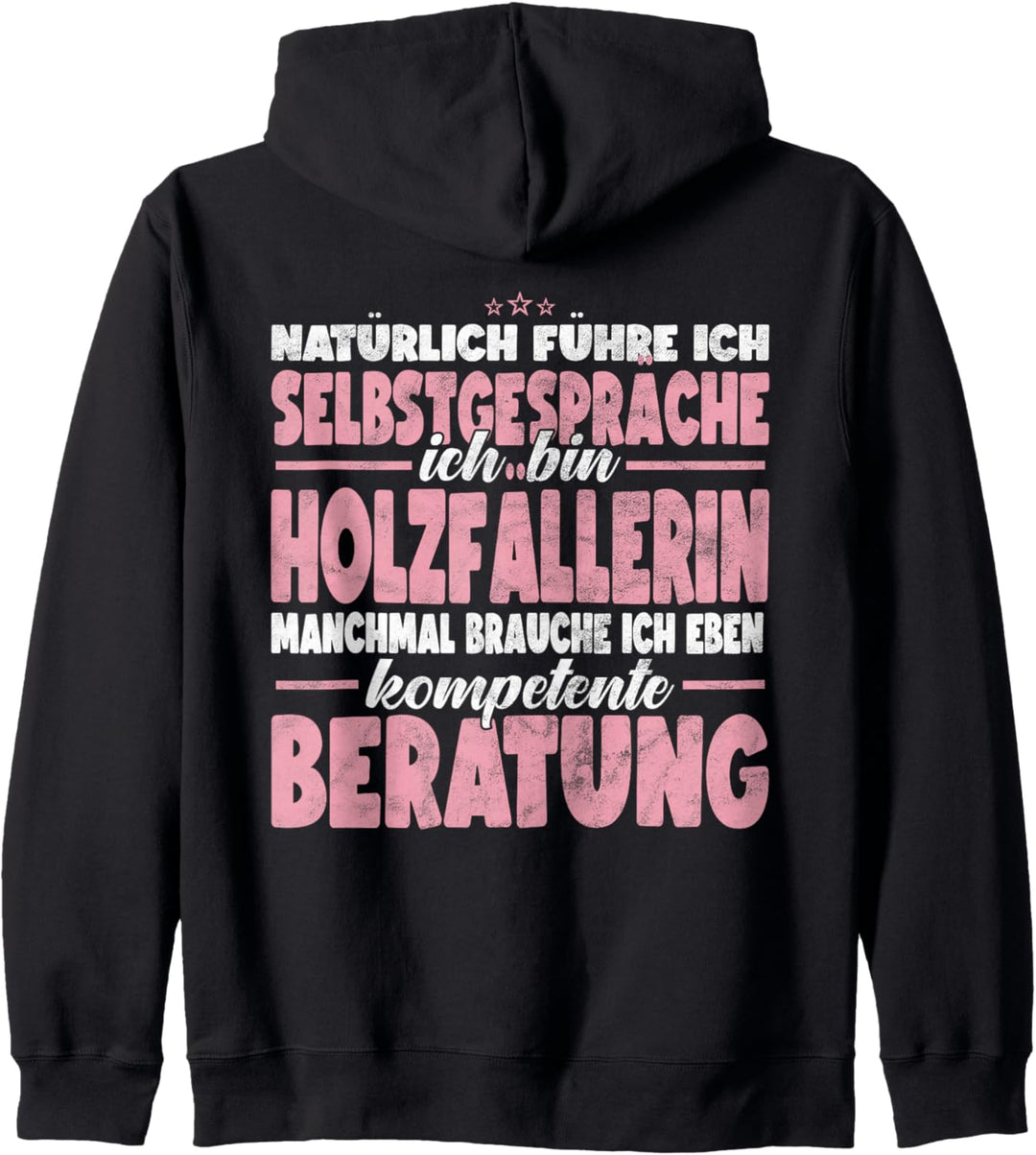 Holzfällerin Lustiges Job Handwerker Beruf Beratung Kapuzenjacke