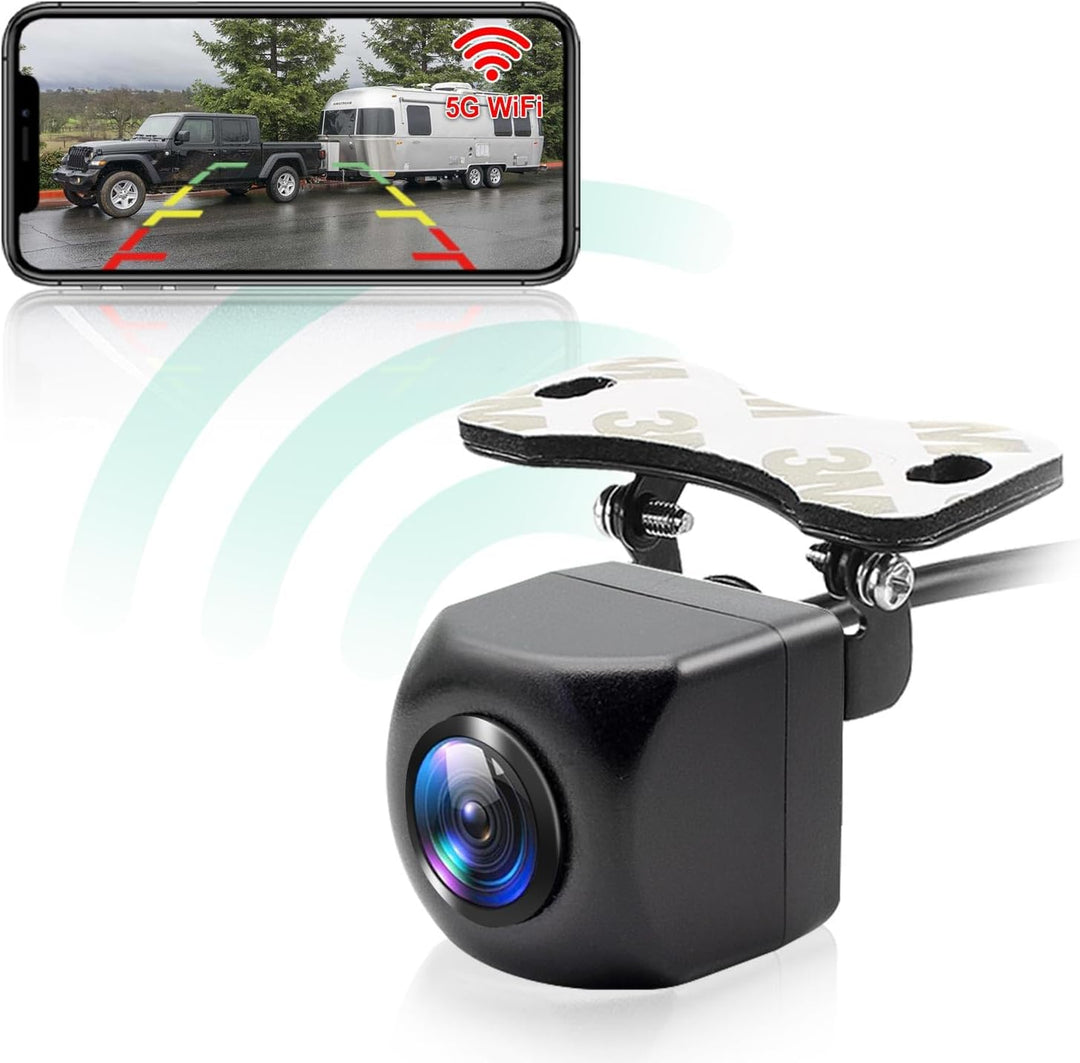 WiFi Rückfahrkamera, 5G 1080P HD Auto Rückfahrkamera für iPhone iPad Android Smart Phone Tablet mit