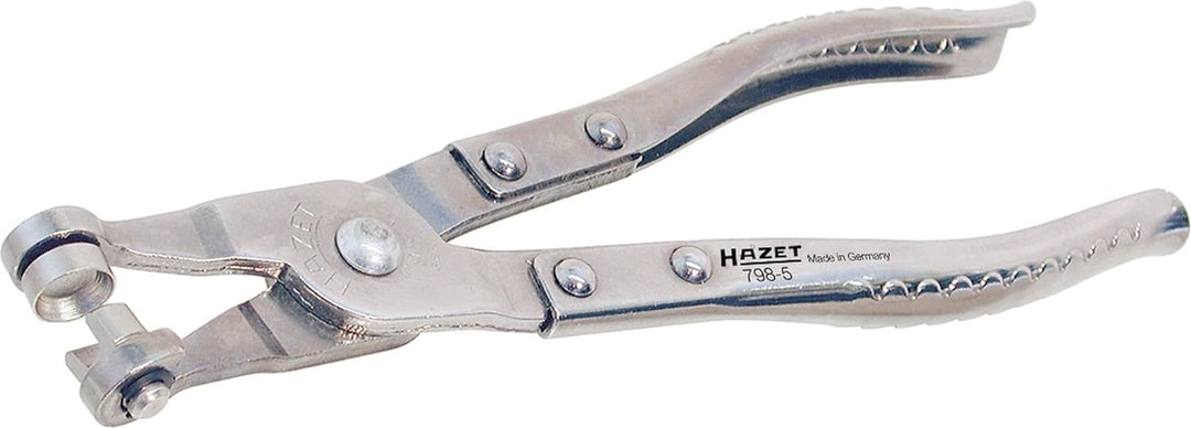 HAZET Schlauchschellen-Zange 798-5 | Länge: 210 mm, Spannbereich: 6 – 40 mm | Für Federbandschellen