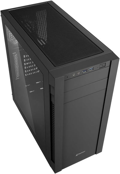 Sharkoon S25-W Gehäuse schwarz USB 3.0, 3x 120-mm-Lüfter vorinstalliert, Acryl-Seitenteil