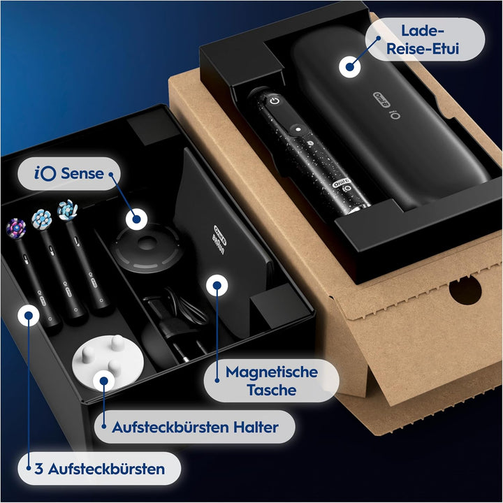 Oral-B iO Series 10 Plus Edition Elektrische Zahnbürste/Electric Toothbrush, 3 Aufsteckbürsten, Etui