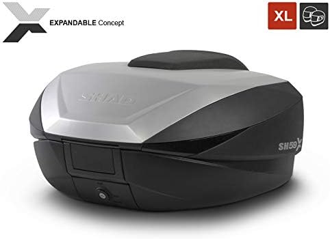 Expandable Top Case SH59X Aluminium Single, Single