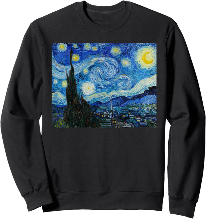 Van Gogh Starry Night Fine Art Painting Impressionism Art Sweatshirt