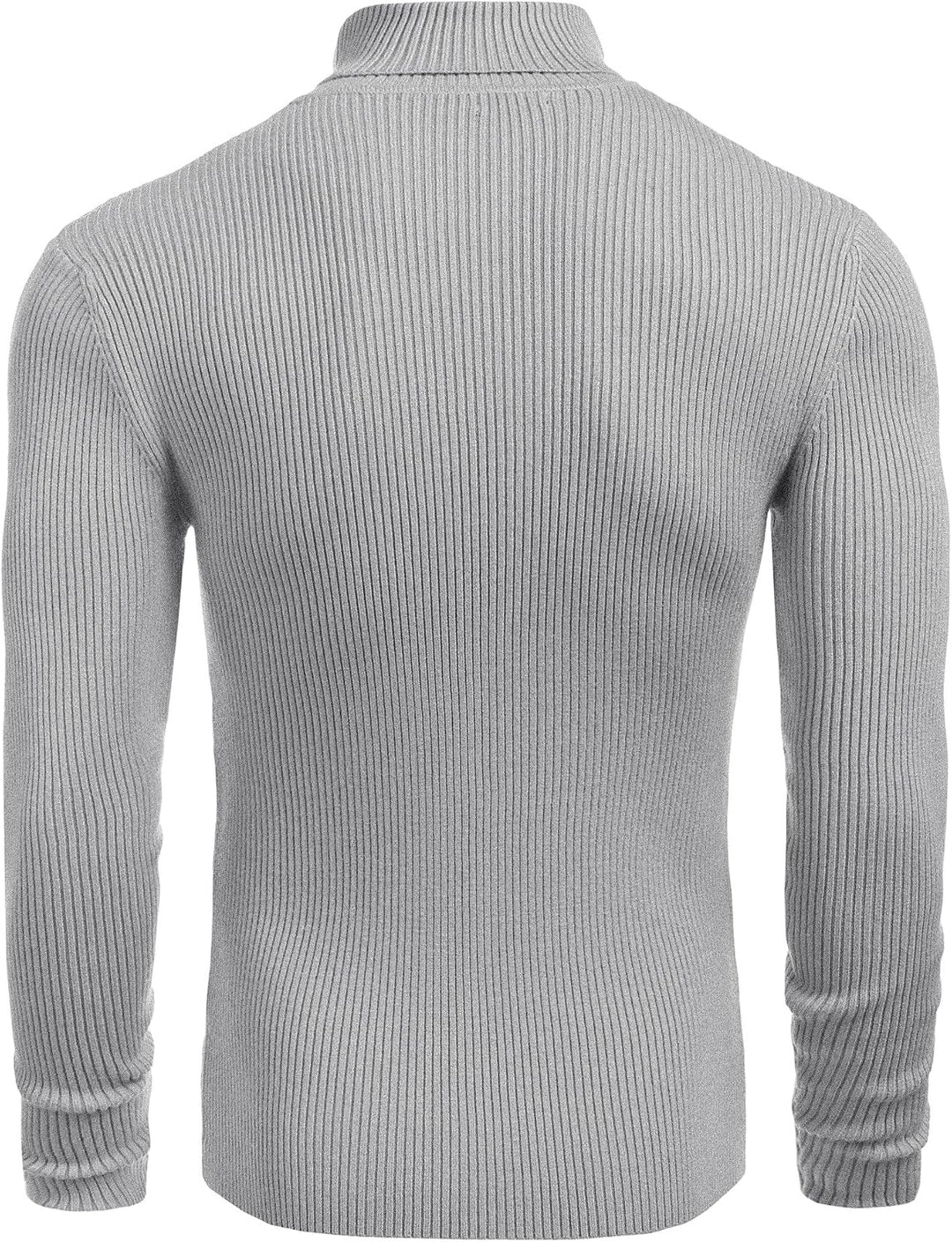 COOFANDY Herren Rollkragen Pullover Langarmshirt Feinstrick Sweater Rollkragen Freizeit Slim fit Bas