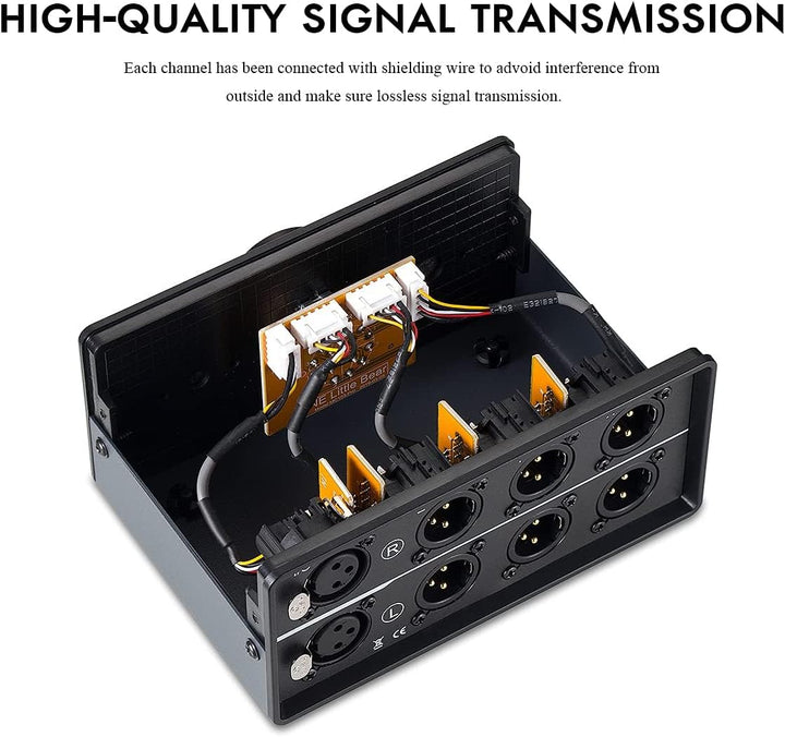 Nobsound 1-IN-3-OUT XLR Audio Switcher Selector, Balanced Audio Converter, 3-Way Stereo Passiv Audio