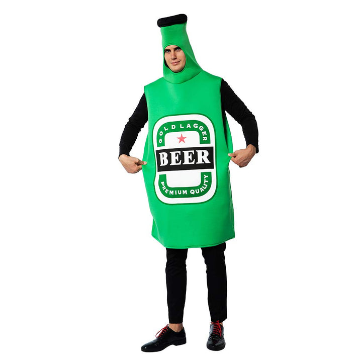 EraSpooky Unisex Bierflasche Kostüm Faschingskostüme Einteiler Halloween Party Karneval Fastnacht Kl