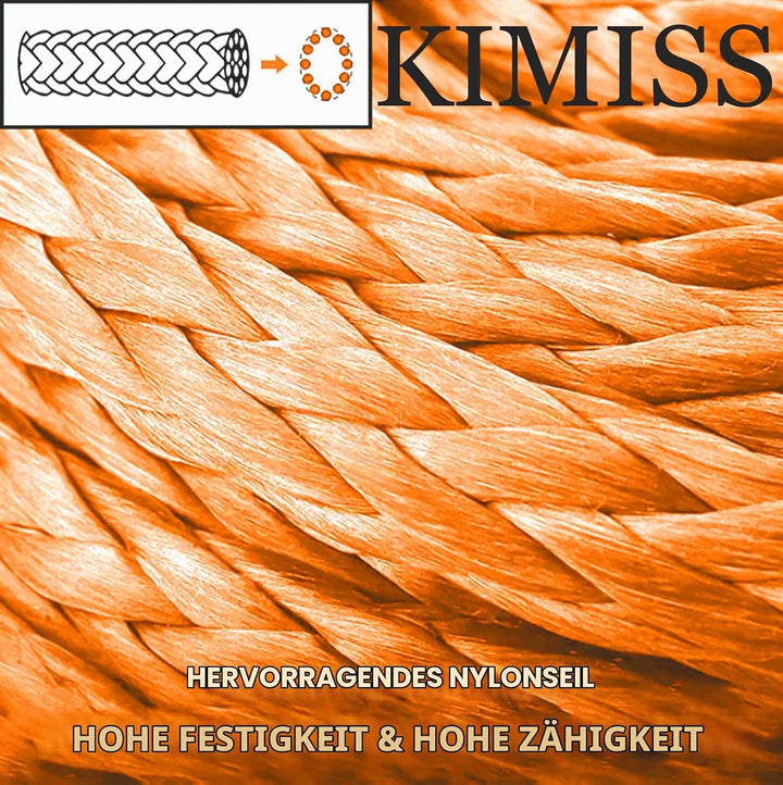 KIMISS Soft Schäkel, 2 Stück Synthetik Soft Schäkel 21 Tonnen Bruchfestigkeit Flexibler Leichter Sei