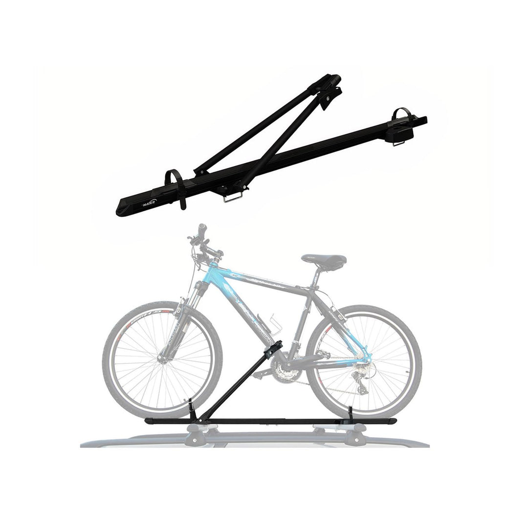 Fahrradträger Dachfahrradträger bis 17kg Aluminium Schwarz Fahrradhalter 17 kg / 1tlg Schwarz, 17 kg