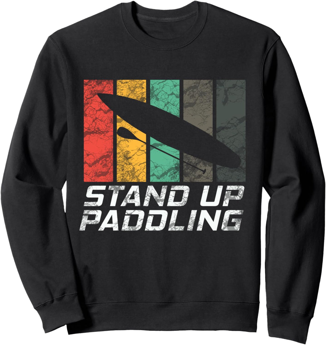 Stand Up Paddle Vintage Paddelsport Wassersport Paddel Sweatshirt