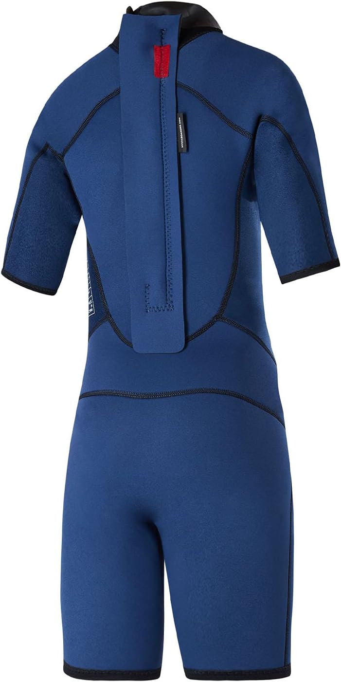 Mystic Watersports - Surf Kitesurf & Windsurfing Junior Star 3/2mm Back Zip Shorty Neoprenanzug - Na