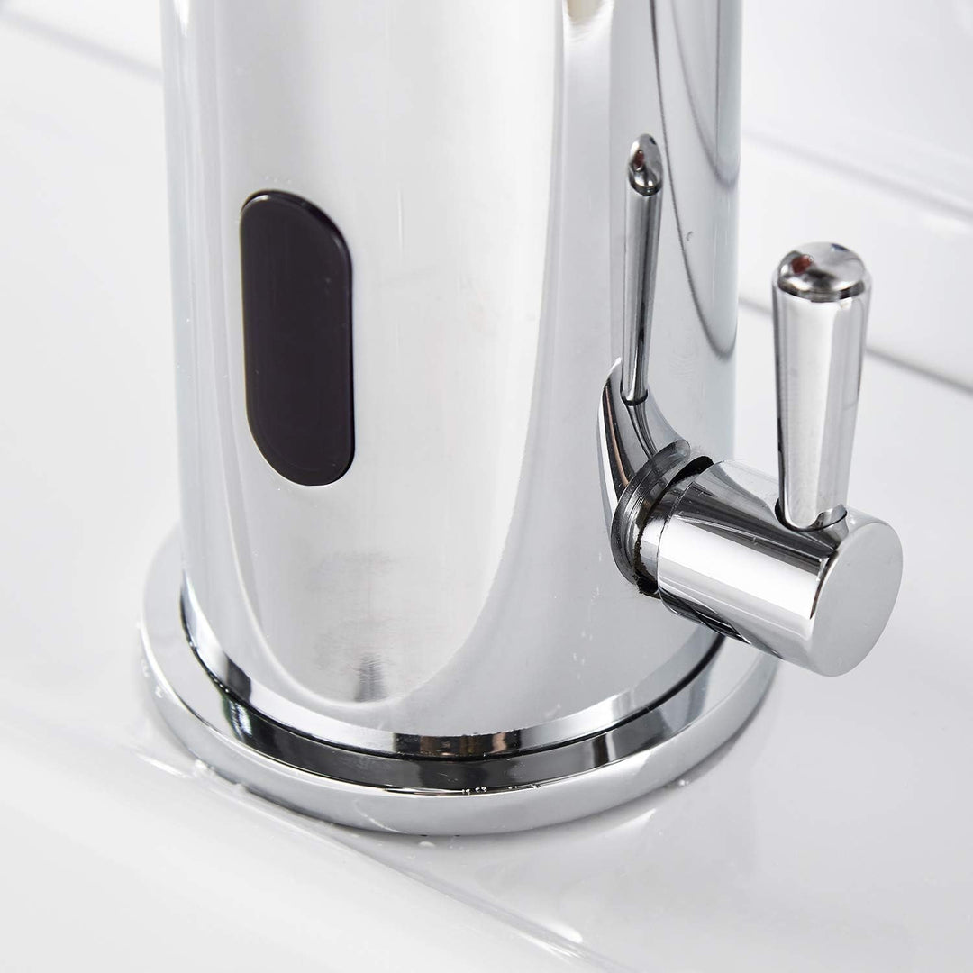 AIMADI Infrarot Sensor Wasserhahn Automatisch Mischbatterie Induktion Badarmatur Waschtisharmatur Ha