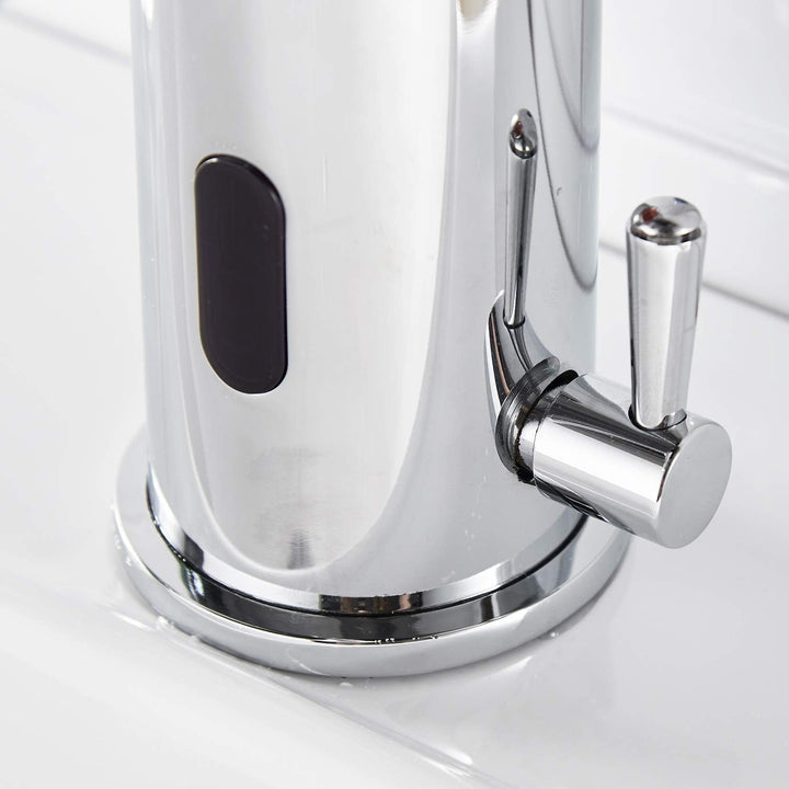AIMADI Infrarot Sensor Wasserhahn Automatisch Mischbatterie Induktion Badarmatur Waschtisharmatur Ha