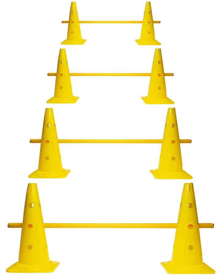 Kombi Kegel 40 – 4 im Set – für den Aufbau von Hürden- oder Slalom-Parcours für Agility-Training – S
