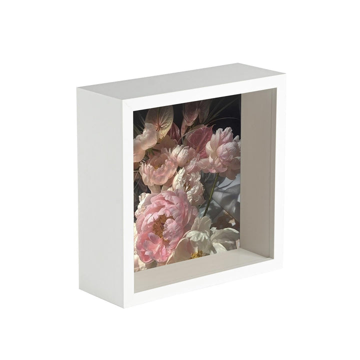 Nicola Spring 3D Deep Box Fotorahmen - 6 X 6 - Weiss