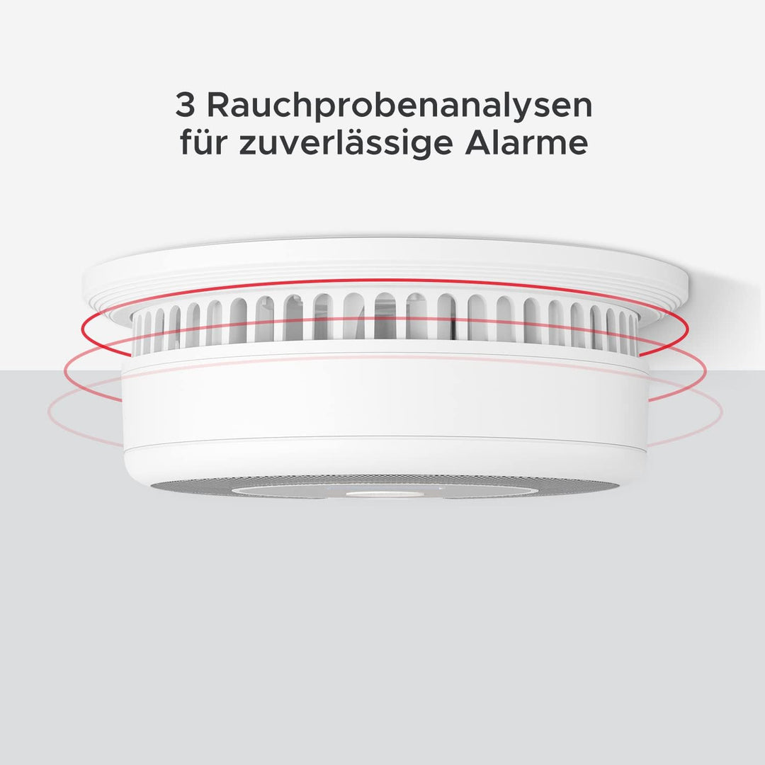 X-Sense Rauch-CO Melder 10 Jahrer Rauch-und Kohlenmonoxid-Melder, mit LCD Anzeige und Prüftaste, 360