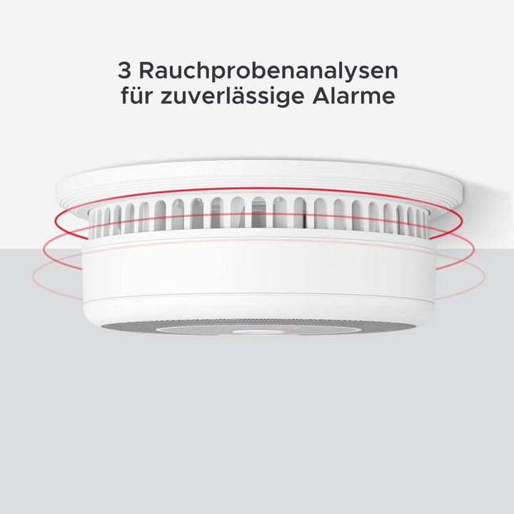X-Sense Rauch-CO Melder 10 Jahrer Rauch-und Kohlenmonoxid-Melder, mit LCD Anzeige und Prüftaste, 360