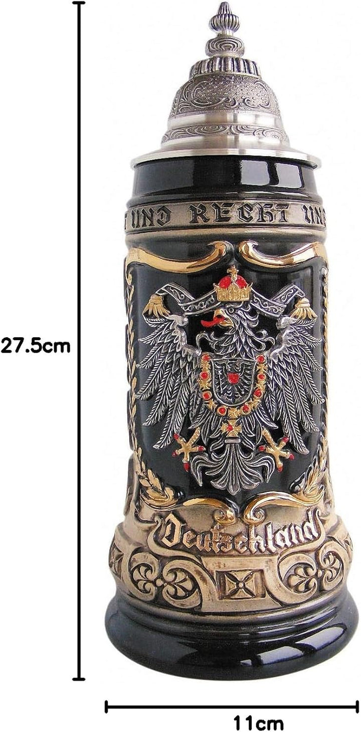 Zöller &amp; Born Bierkrug Deutschland mit Bundesländerwappen Seidel 0,5 Liter Bierseidel ZO 1425/6969
